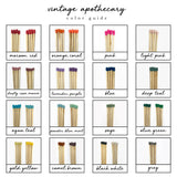 Vintage Apothecary Red Matches: Red