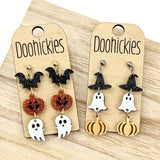 Spooky Trifecta Dangle Collection - Halloween Earrings