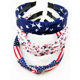 USA Flag American Patriotic Twisted  Headband