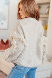 Ask Me About It Fringe Cardigan