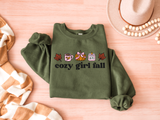 Cozy Girl Fall Graphic Tee and Sweatshirt