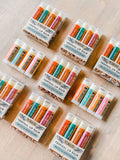 Tropical Pack of 4 Lip Balms - Raw Honey & Beeswax Lip Balm