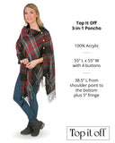 3-In-1 Plaid Wrap: Brown Glen Plaid