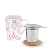 Bailey Botanical Bliss Ceramic Tea Mug & Infuser by Pinky Up