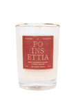 Rewined Poinsettia Candle