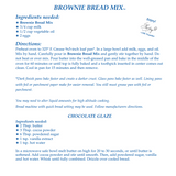 Brownie Bread Mix