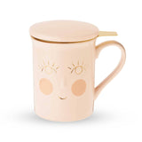 Annette Hello Beautiful Ceramic Tea Mug & Infuser