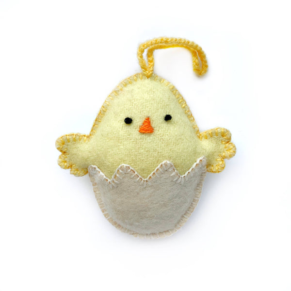 Baby Chick in Egg Easter Ornament, Easter Decor