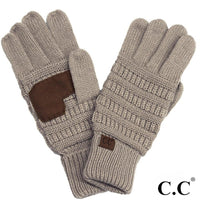 C.C. Ribbed Smart Touch Gloves
