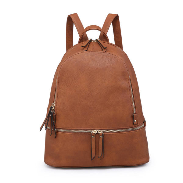 Blake Triple Zip Backpack ~ Vegan Leather