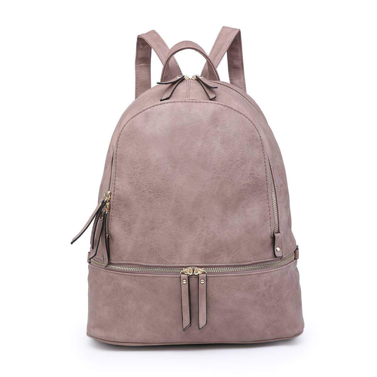 big girls leather backpacks Blake Triple Zip Backpack ~ Vegan Leather – Cranberry Street Boutique