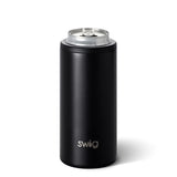 Matte Black Skinny Can Cooler