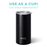 Matte Black Skinny Can Cooler
