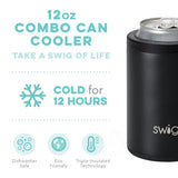 Matte Black Combo Can & Bottle Cooler
