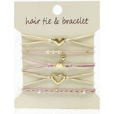 Boho Inspired Minimal Heart Hair Tie Bracelets