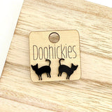 Purple Witch Hat Studs