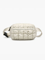 M2518 Chrissy Quilted Puffy Belt Bag w/ Nylon Strap