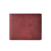 Leather Wallet,  Bifold Wallet, Handmade Wallet for Men: Black
