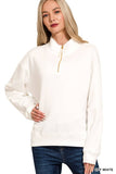 Fleece Half Zip Sweatshirt