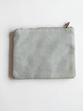 Pretzel Embroidery Floral Cream Pouch Jewelry Storage Wallet