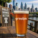 Philadelphia Baseball Dad Pint Glass