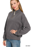 Fleece Half Zip Sweatshirt