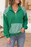 66 Casual Quarter Zip Cotton Long Sleeve Sweatshirt (S-XL)