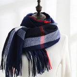 Sweet Stripe Winter Scarf – Soft Mid-Length Wrap_CWASC0206