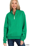 Fleece Half Zip Sweatshirt