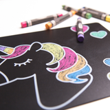 Reusable Coloring Travel Mat Set - Unicorn