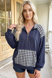 66 Casual Quarter Zip Cotton Long Sleeve Sweatshirt (S-XL)