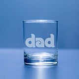 “Dad” Etched Rocks Glass – Philadelphia Baseball Fan Gift