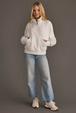 White Quarter Zip Sweatshirt