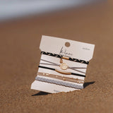"Inspire" Flower Charm Hair Tie Bracelets