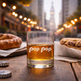 “Dad” Etched Rocks Glass – Philadelphia Baseball Fan Gift
