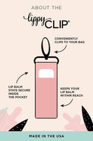 Pastel Lotus Flower LippyClip® Lip Balm Holder for Chapstick
