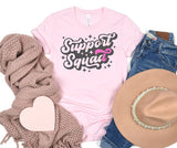 Support Squad Tee In Pink