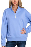 Fleece Half Zip Sweatshirt