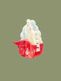 Phillies Ice Cream Hair Claw Clip