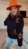 Sequin Pumpkin Sweater