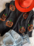 Sequin Pumpkin Sweater