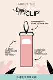 Pink Aqua Plaid LippyClip® Lip Balm Holder for Chapstick