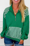 66 Casual Quarter Zip Cotton Long Sleeve Sweatshirt (S-XL)