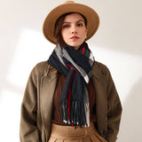 Sweet Stripe Winter Scarf – Soft Mid-Length Wrap_CWASC0206