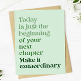 "Today is just the beginning" Inspirational Graduation Card