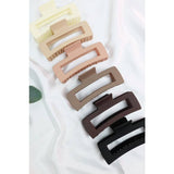Matte Jumbo Cut Out Rectangle Hair Claw