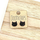 Purple Witch Hat Studs