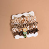 Scrunchie Charm Set-Maple Gingham