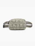 M2518 Chrissy Quilted Puffy Belt Bag w/ Nylon Strap