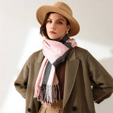 Sweet Stripe Winter Scarf – Soft Mid-Length Wrap_CWASC0206